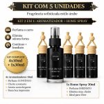 limpeza automotiva kit 5 peças aromatizante automotivo cheirinho árabe 4x10ml + 1x30ml