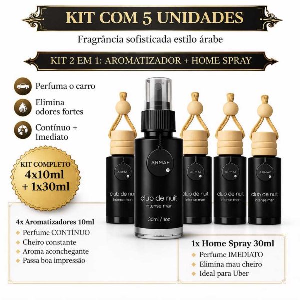 limpeza automotiva kit 5 peças aromatizante automotivo cheirinho árabe 4x10ml + 1x30ml