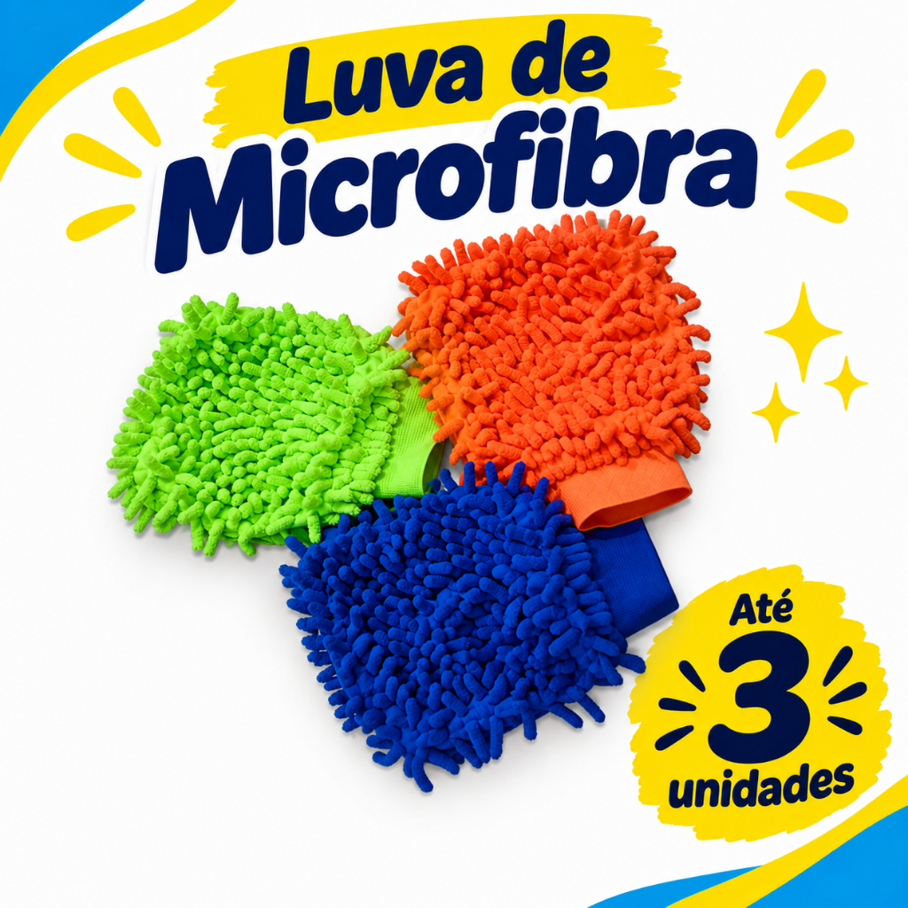 limpeza automotiva com luva de microfibra para lavar carro e superfícies domésticas