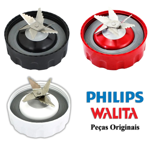 liquidificador Philips Walita com faca e vedação originais RI2240 RI2242 RI2244