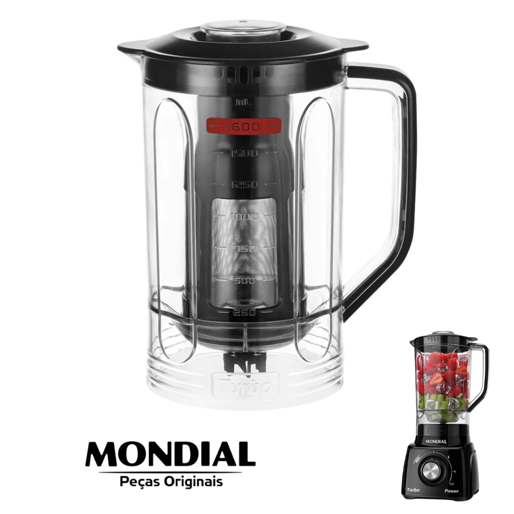 liquidificador Mondial Turbo Power L-99 copo original 1,6L para reposição