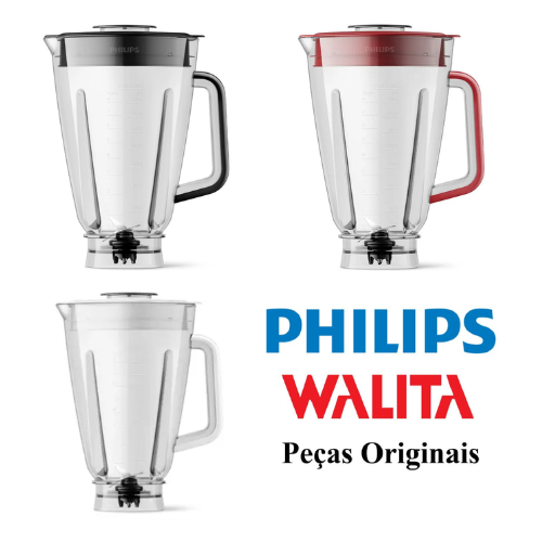 liquidificador Philips Walita com copo original completo em acrílico para reposição HR2270 HR2271 HR2272