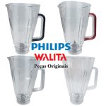 liquidificador Philips Walita com copo original HR2270 HR2271 HR2272 nas cores vermelho, preto e branco