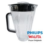 liquidificador Philips Walita com copo original RI2240, tampa, sobretampa e acabamento lateral