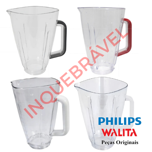 liquidificador com copo original Duravita para Philips Walita RI2240, RI2241 e RI2242