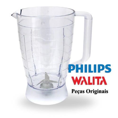 liquidificador Philips Walita RI7630 com copo original de reposição em destaque