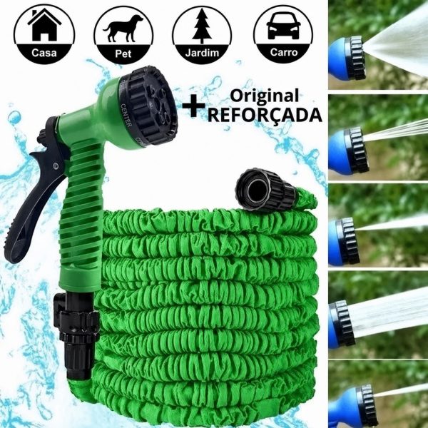 Mangueira mágica expansível elástica flexível para jardim e plantas nos tamanhos 15m e 30m