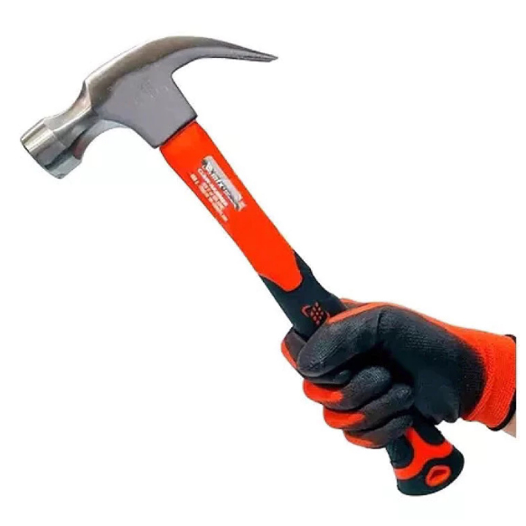 martelo unha profissional com cabo emborrachado e cabeça 27mm portátil W-15
