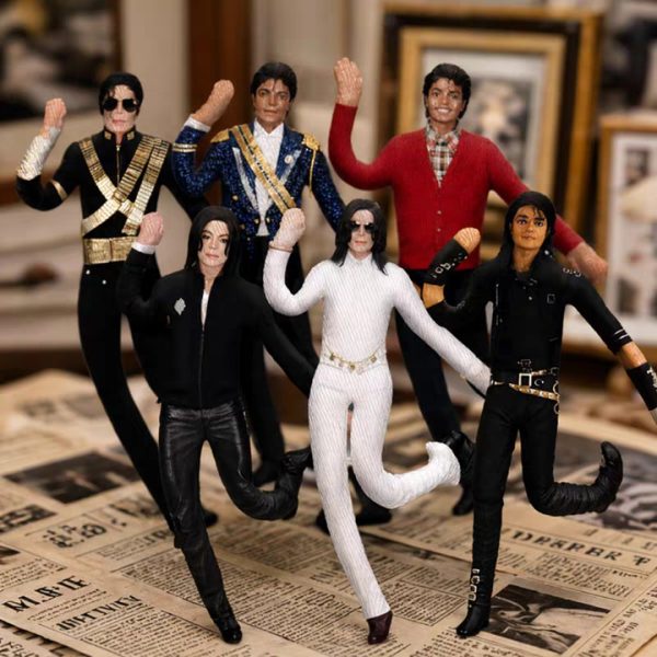 michael jackson boneca dobrável 28cm fio embutido posable roupas clássicas colecionável