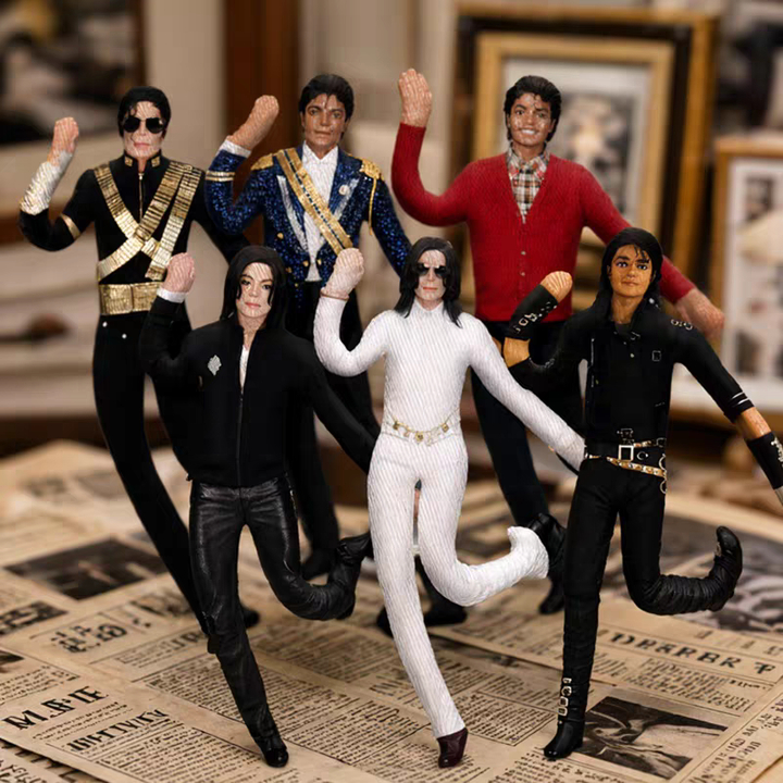 michael jackson boneca dobrável 28cm fio embutido posable roupas clássicas colecionável
