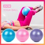 mini bola 25cm de PVC para exercícios de yoga, pilates e fisioterapia