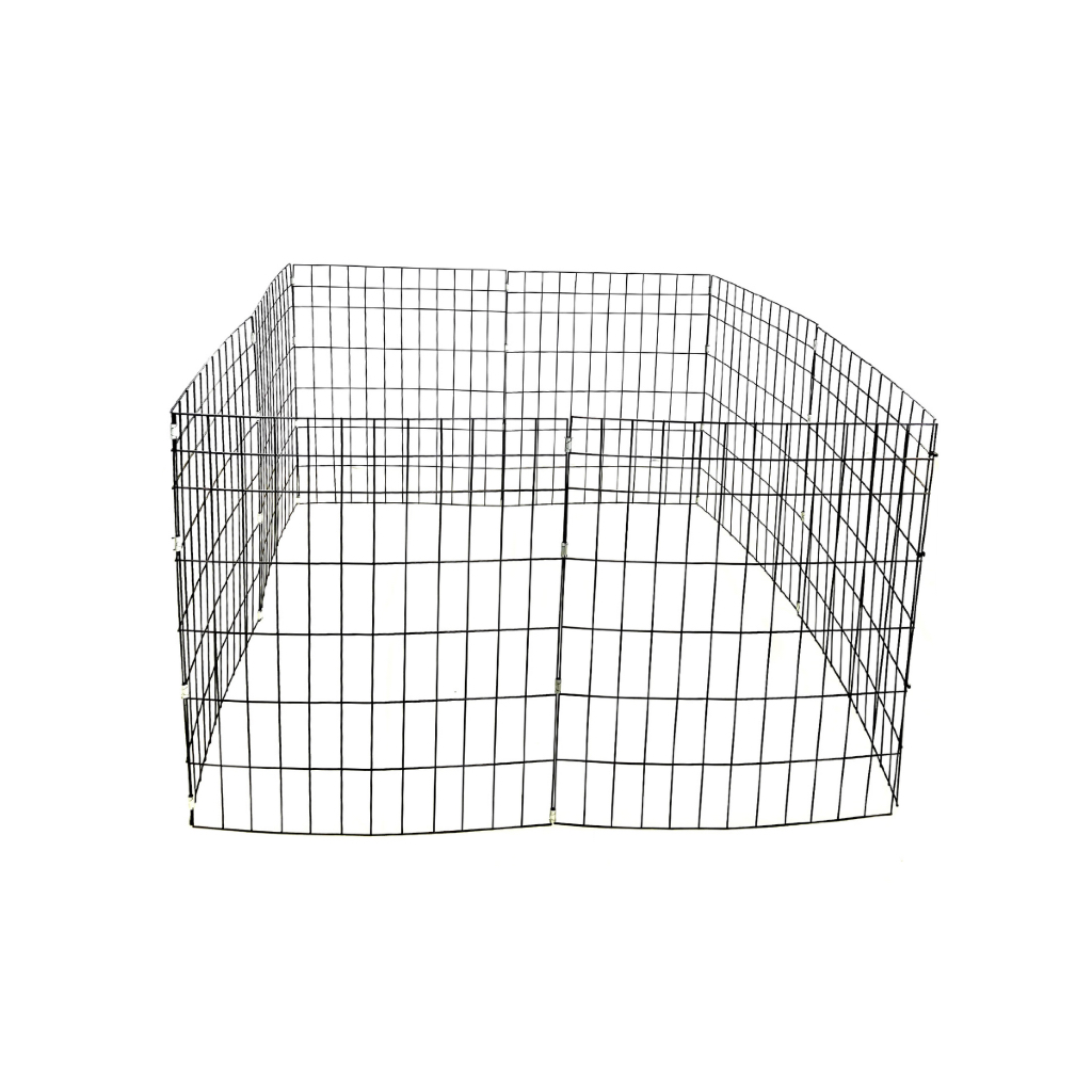 movel pequeno cercado para cachorro de pequeno e medio porte 100x100x60 cm da Metal Pet