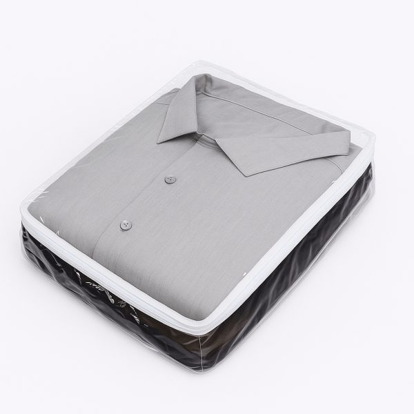 organizador armario kit 3 sacos com ziper para closet, comoda e enxovais