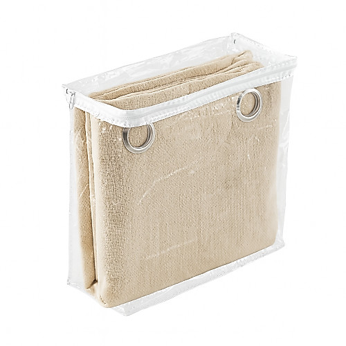 organizador armário kit 10 sacos PVC zíper transparente 34x40