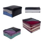 organizador casa kit 4 sacos respiráveis com zíper anti mofo