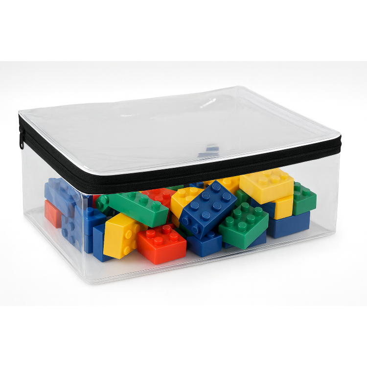 Organizador casa multiuso kit com zíper para brinquedos e roupas