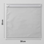 Organizador casa kit 10 saco envelope 30x30 de PVC com zíper para pijama e higiene