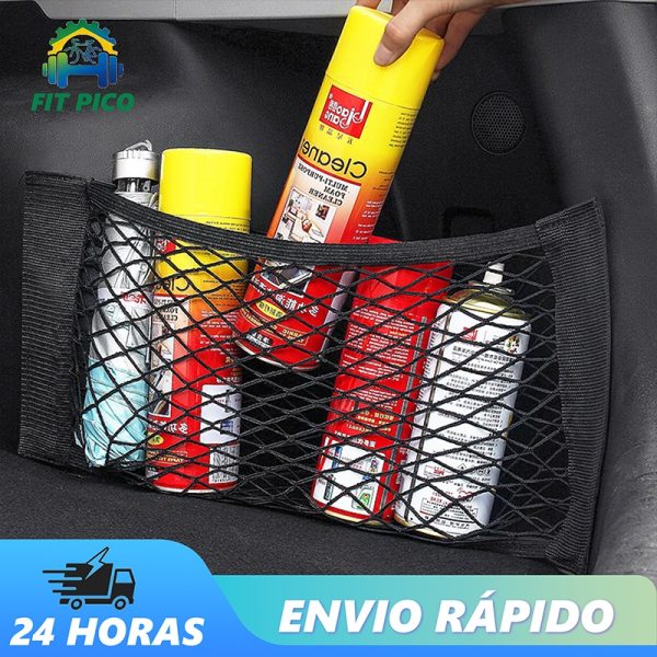 organizador de malha do porta-malas com rede de armazenamento universal para carro