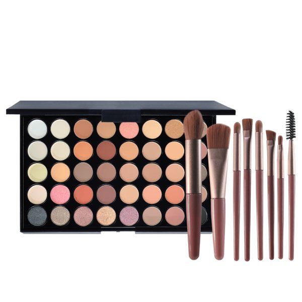 paleta sombra profissional de 40 cores com tons foscos e brilhantes altamente pigmentados
