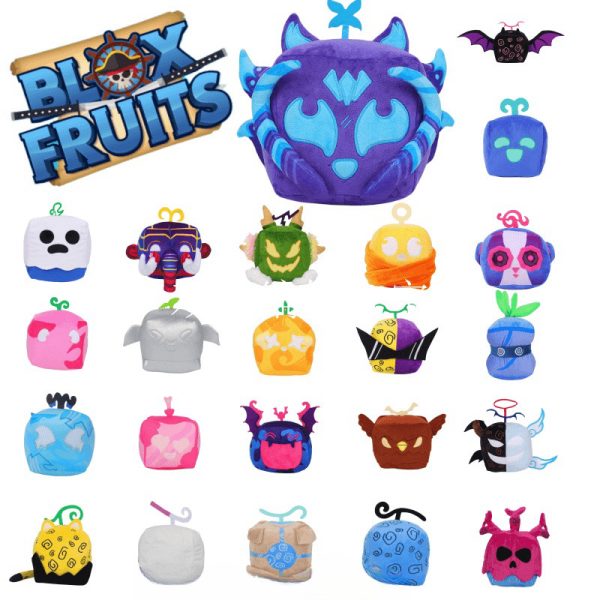 pelucia boneca Urso Leopardo Blox Frutas com estampa de leopardo e cores vibrantes