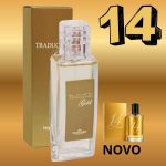 Perfume feminino Traduções Gold Nº14 Hinode 50ml amadeirado com nova embalagem