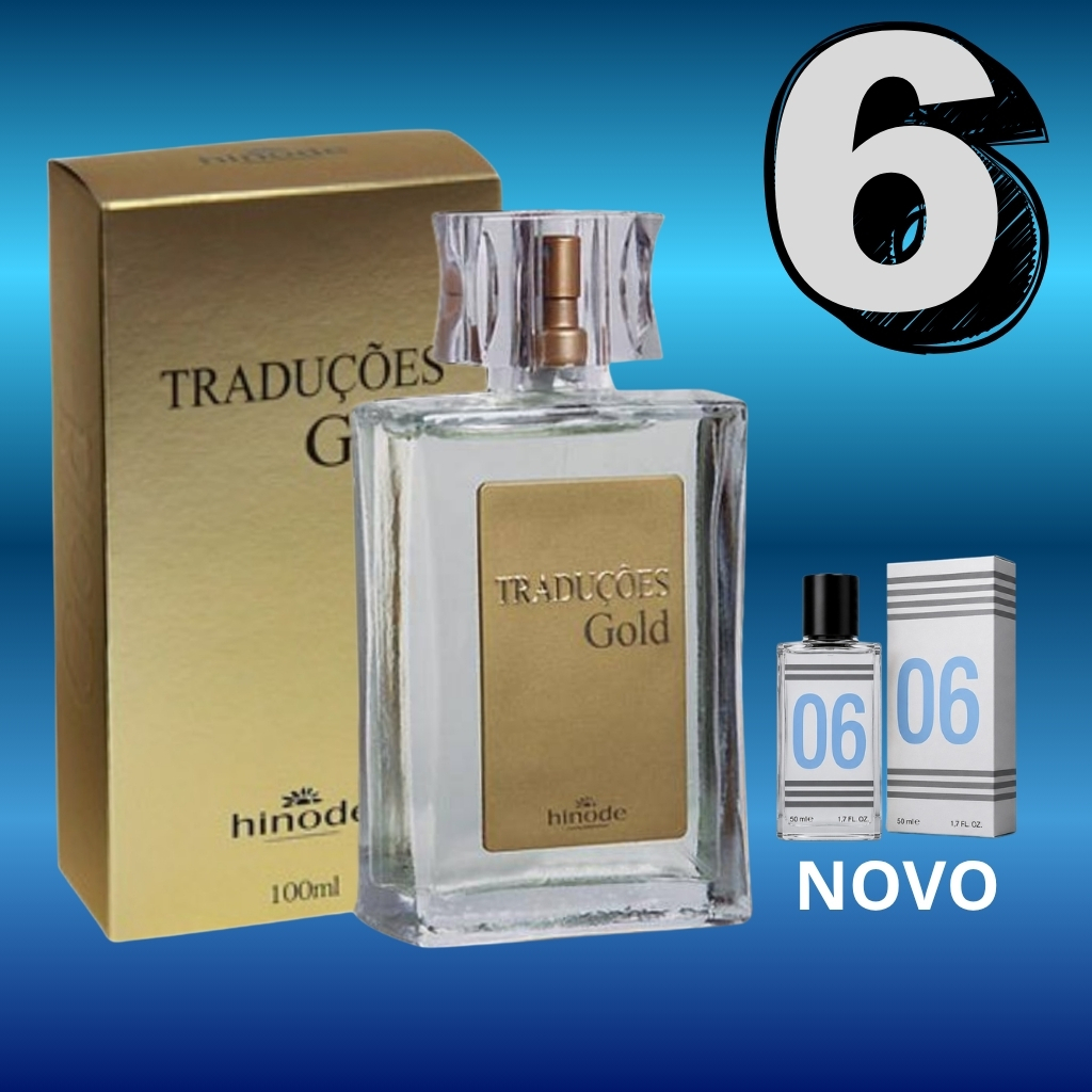 perfume masculino Gold Nº06 referência Le Male 100ml e 50ml Fougère Oriental