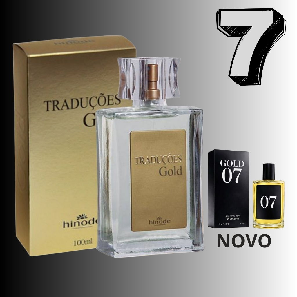 Perfume masculino Gold Nº07 inspirado em Polo Black, amadeirado aromático 100ml/50ml