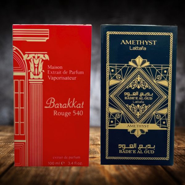 Perfume masculino e feminino kit 2 árabes amadeirado 100ml cada