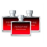 perfume masculino FeroFire 50ml com feromônios ativados e desconto de 40%