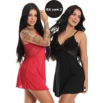pijama feminino kit 2 camisola de renda sem bojo linha noite pijama Marieta
