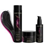 produto cabelo Kit ANEETHUN com 3 produtos e escova para reconstrução capilar