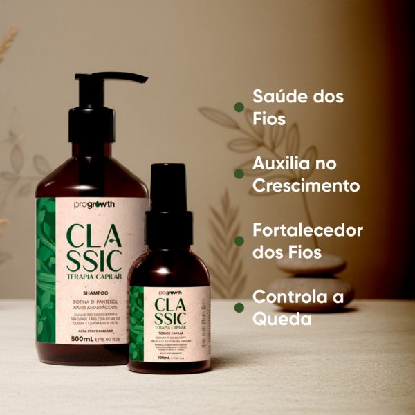 Produto cabelo Kit Tônico Capilar e Shampoo para crescimento da ProGrowth Cosmetics