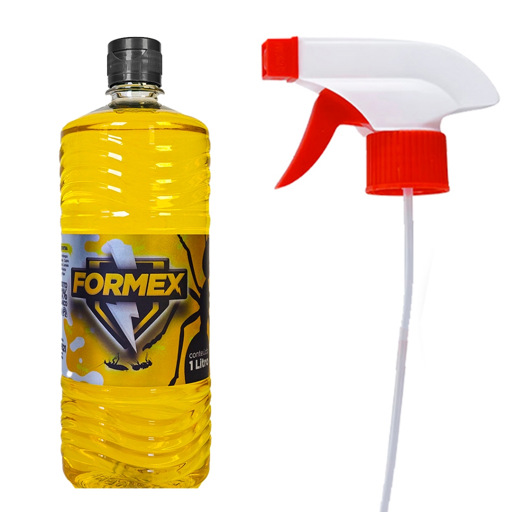 produto limpeza casa Formex 1 litro com spray borrifador para formigas na cozinha