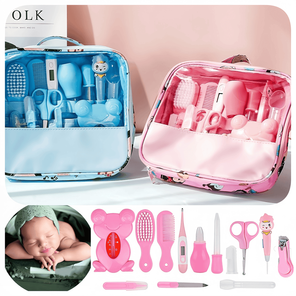 produtos bebe kit higiene 13 peças termômetro cortador