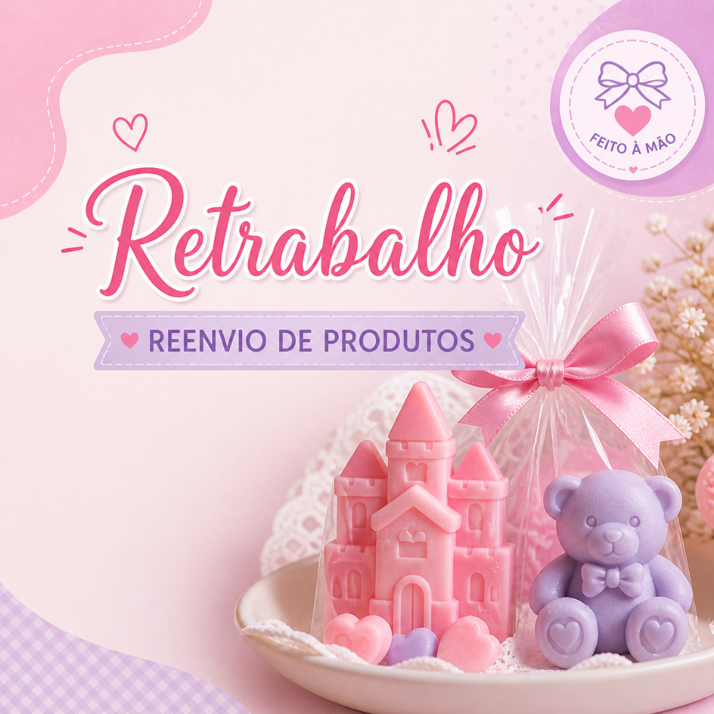 produtos bebe com reenvio e retrabalho de pedidos personalizados
