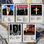 quadro decorativo Placas Racionais com discografia em MDF 30x20cm Full HD para parede