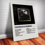 Quadro decorativo Placas BK Discografia Album em MDF 30x20cm Full HD para decoração de parede