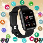Rastreador bluetooth 116plus smartwatch com pulseira de fitness para homens