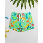 roupa bebe sunga divertida com estampa de dinossauros para bebês 2024