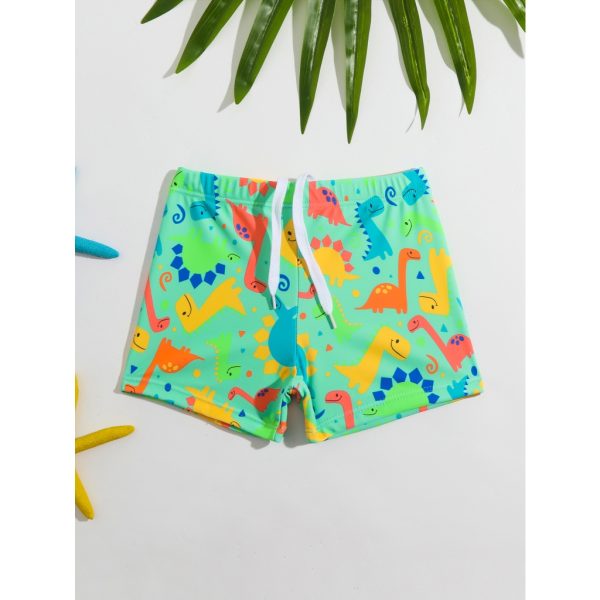 roupa bebe sunga divertida com estampa de dinossauros para bebês 2024