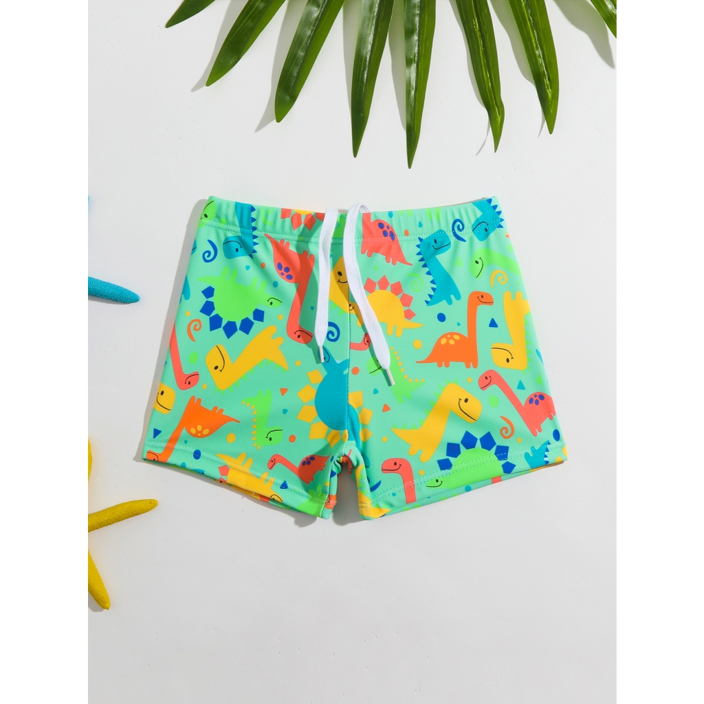 roupa bebe sunga divertida com estampa de dinossauros para bebês 2024