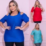 Roupa fitness feminina plus size blusa camiseta seca rápido furadinho academia