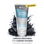 Sabonete facial de carvão ativado com ácido hialurônico 100ml para limpeza profunda detox
