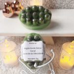 Sabonete facial argila verde 72g com massageador natural para controle de oleosidade e acne