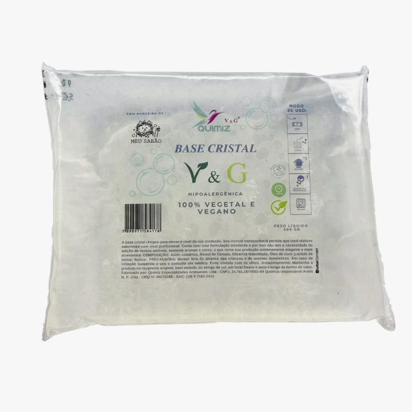 Sabonete facial artesanal feito com Base Glicerinada Cristal V&G 500g transparente premium