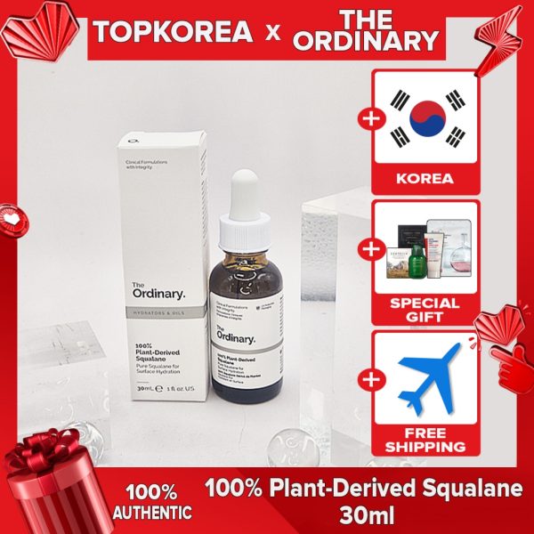 serum facial The Ordinary 100% Plant-Derived Squalane 30ml com envio da Coreia
