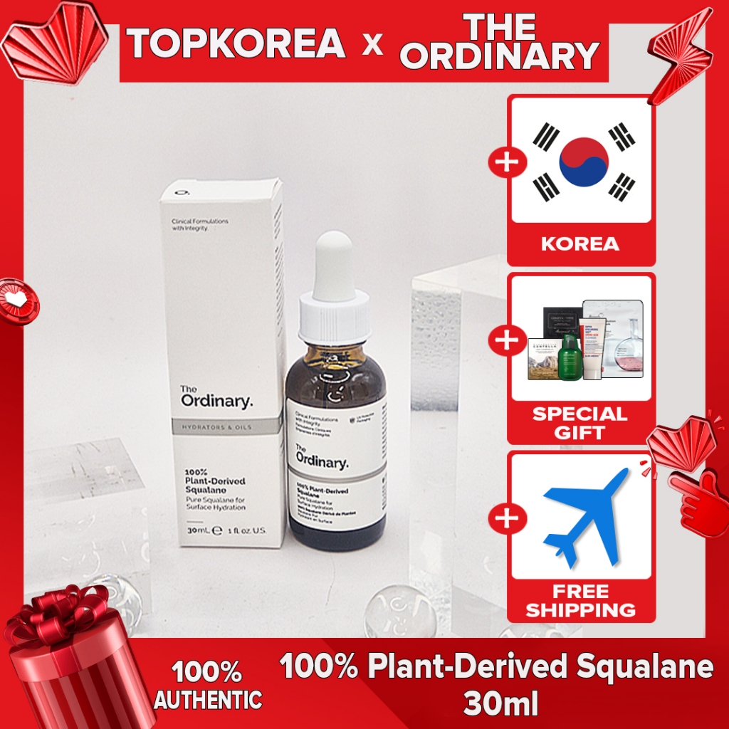 serum facial The Ordinary 100% Plant-Derived Squalane 30ml com envio da Coreia