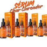 serum facial Clear Clareador Dermachem kit com 4 unidades de 30ml
