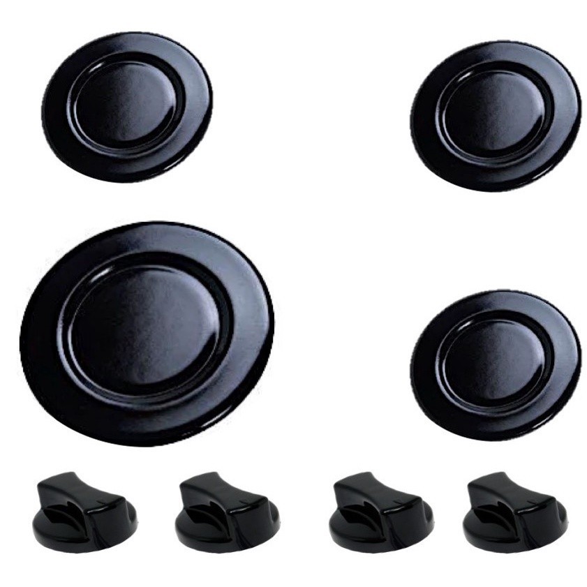 Utensílios cozinha: kit com 4 botões e espalhadores para fogão Fischer Cooktop